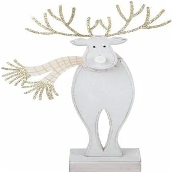 Vánoce Dekorace sob s šálou, 18x28x4,5cm, ks|Ego Dekor