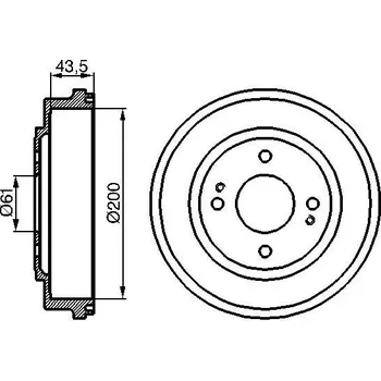Brzdový buben Brzdový buben BOSCH 0 986 477 081