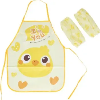 Dětská zástěra Dětská zástěrka na tvoření/ pečení Žlutá