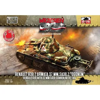 Plastikový model 1/72 Renault R39 with SA38 cannon with 'tail'