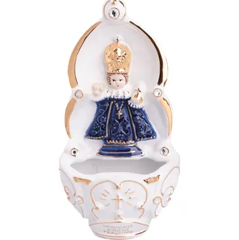 Náhrdelník Keramika Celina Kropenka Pražské Jezulátko, 17 cm keramika, modrá