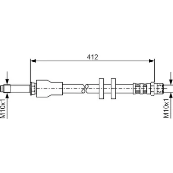 Brzdový systém Brzdová hadice BOSCH 1 987 481 021