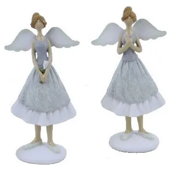 Bytová dekorace Anděl KAMALI, zelená, M, balení obsahuje 2 kusy!|Ego Dekor