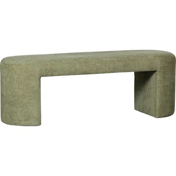 WOOOD Zelená čalouněná lavice Lotta 130 cm