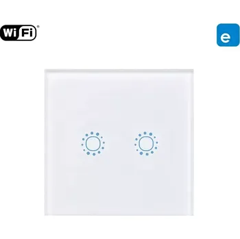 vypínač eWeLink Vypínač bez Nuly - Dvoutlačítkový (Dvoutlačítkový vypínač osvětlení ovládaný pomocí WiFi)