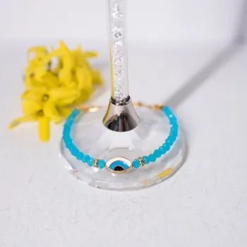 Náramek Korálkový náramek s Nazarem Azra - modrý