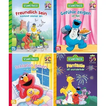 První čtění Nelson Mini-Bücher: 4er Sesamstraße 1-4
