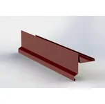 Závětrná lišta RŠ 250 3 bm Tmavě červená P.10 hladká