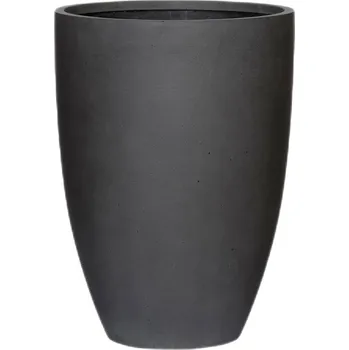 Květináč Ben Volcano Black L - Ø 40 cm / V 55 cm