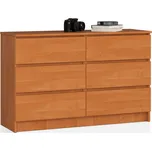 AKORD K komoda 120 cm 6 zásuvek