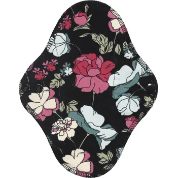 Menstruační vložka Breberky Slipová vložka (Bambusové froté s PUL) - Noční růže (bavlněný úplet)