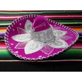 Klobouk Sombrero (extra růžovostříbrné)