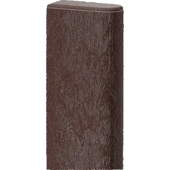 Terasové prkno Transform hnědé plastové prkno 100 x 45 půlkulaté, 1,7 m, lavičkové