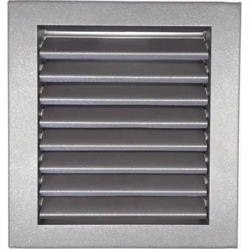 Větrací mřížka LAgrid s.r.o. Krbová rovná lamelová mřížka 20x21 Exteriér Černá