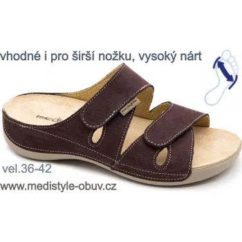 Dámská zdravotní obuv MEDISTYLE ELEN 3E-V15/4 pantofel vínový, vínová - 38