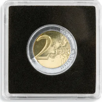 Obal pro sběratelský předmět Čtvercové kapsle Quadrum Leuchtturm (10-41 mm) - 10 ks Výřez: 21 mm