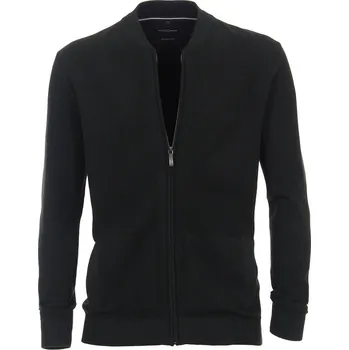 Pánský svetr Pánský svetr CASA MODA tmavě zelený rozpínací na zip 5XL - 6XL Casa Moda - 6XL