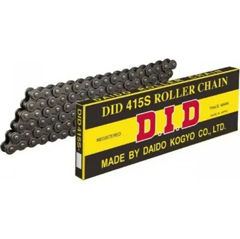 Řetězová sada pro motocykl Řetěz DID 415 S, bezkroužkový, ocelový, 140 článků