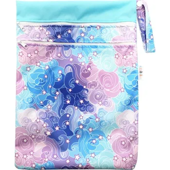 Pytel na pleny Breberky Pytel PUL dvoukomorový - Hvězdné nebe S