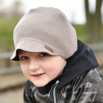 Kšiltovka béžová bavlněná kšiltovka