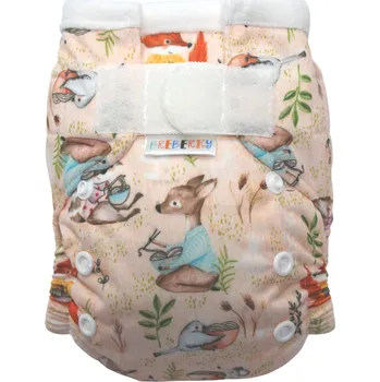 Plenkové kalhoty Breberky Kapsová plenka (S), bez křidélek - Špagety SZ