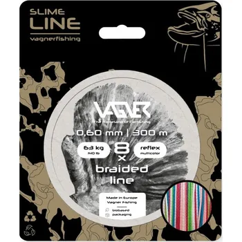 Vagner Šňůra Braided Line Reflex Multicolor 300m 0,60mm 63kg