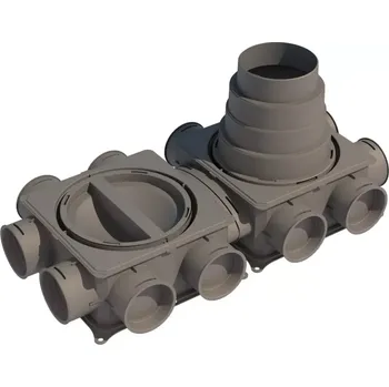 Brilon Octopus DBOX 212H distribuční box, 12x výstup, univerzální spodní připojení DN125-180