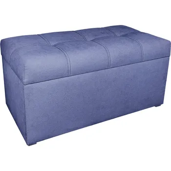 Taburet Taburet Kostka 80 × 40 s úložným prostorem – tmavě modrý Soro 76