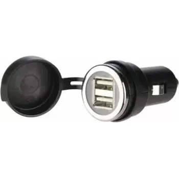 Elektrická zásuvka USB 2.0 zásuvka dvojitá adaptér pro 12 V zásuvku