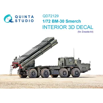 Plastikový model Quinta studio 1/72 BM-30 Smerch 3D-Print.&col.Interior (ZVE)