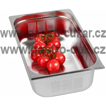 GN 1/1 (h=100 mm) nerezová děrovaná OPTINOX