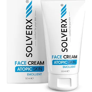 Pleťový krém Solverx Atopic Skin pleťový krém pro atopickou a psoriatickou pokožku, 50 ml