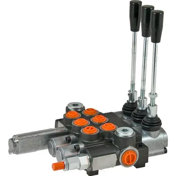 Rozvaděč Hydraulický rozvaděč 3 pákový dvojčinný s 1 plovoucí polohou o průtoku 40l/min