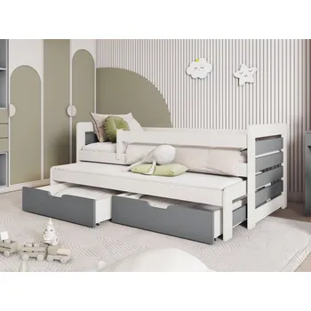 Postel Postel pro dva Catalonia 90, Barva:: bíla / šedá MIRJAN 5903211277375