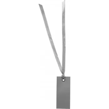 Party dekorace Santex Jmenovky se stuhou Barva: Stříbrná