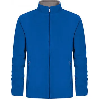 Pánská mikina Promodoro Dvojitá fleecová bunda s kontrastní podšívkou a skrytým zipem Barva: modrá královská, Velikost: 3XL E7961