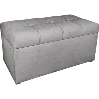 Taburet Taburet Kostka 80 × 40 s úložným prostorem – studeně hnědý Soro 91