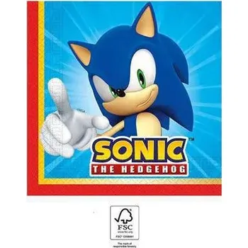 Hračka pro nejmenší Procos Ubrousky papírové EKO - Sonic 33x33 cm / 20 ks