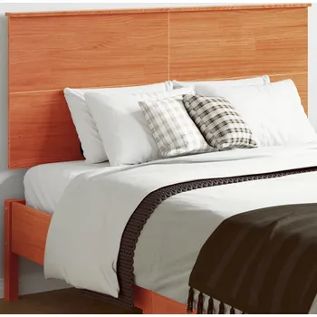 vidaXL Čelo postele 124 x 6 x 82,5 cm masivní borovice [819162] Barva: Voskově hnědá