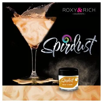 Přisada na vaření a pečení Metalická barva do nápojů Spirdust zlatá 1,5g - Roxy and Rich