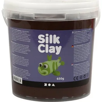 Modelovací hmota Creative Silk Clay hedvábná modelovací hmota HNĚDÁ 650 g