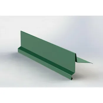 Plech Závětrná lišta na pultovou střechu RŠ 250 1 bm Mechově zelená (RAL 6005)