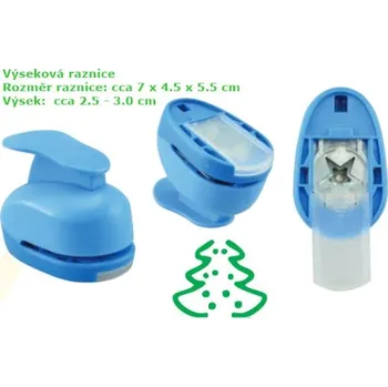 Děrovačka Konturové Raznice velikost S - Vánoční stromek