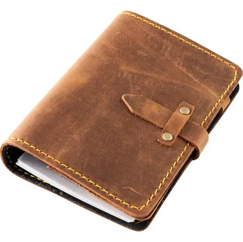 Diář Kožený diář A6 Barva kůže: Pull up Braun (D216)