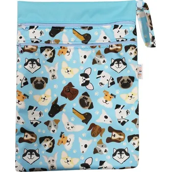 Pytel na pleny Breberky Pytel PUL dvoukomorový - Veselí pejsci L