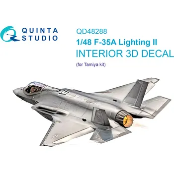 Plastikový model Quinta studio 1/48 F-35A 3D-Print.&col.Interior (TAM)
