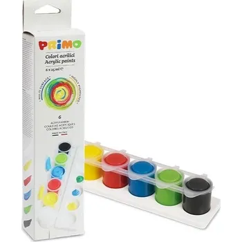 Vodová barva Akrylové barva PRIMO 25 ml - sada 6 barev