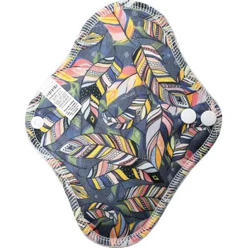 Breberky BIO Slipová vložka (PUL) - Indiánská pírka & přírodní bambusovo-biobavlněné froté