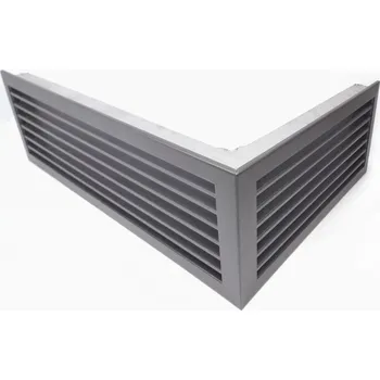 LAgrid s.r.o. Krbová rohová lamelová mřížka 70x50x17 Bílá