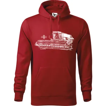 Pánská mikina Mikina - Fortschritt E 517 Barva: Červená (07), Velikost: M, Střih: Pánské